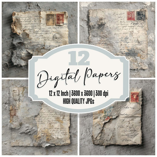 Note Fragment Edge Digital Paper Pack (DDD002769)