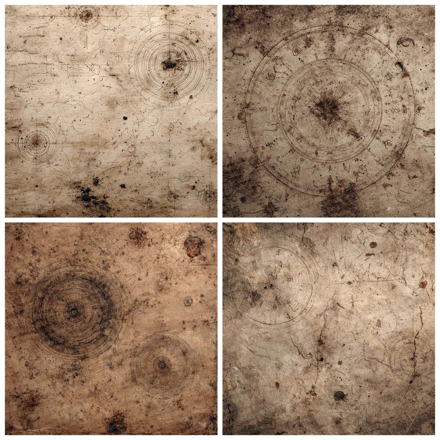 Occult Parchment Dark Digital Paper Pack (DDD002779)