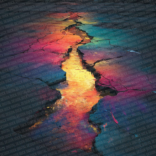 Oil Slick Asphalt Digital Paper Pack (DDD002810)