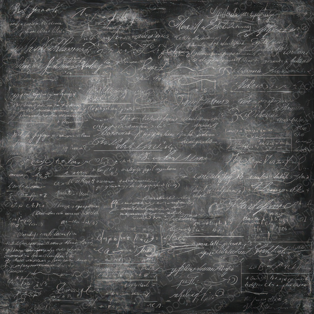 Old Classroom Blackboard Paper Background Digital Paper Pack (DDD008874)