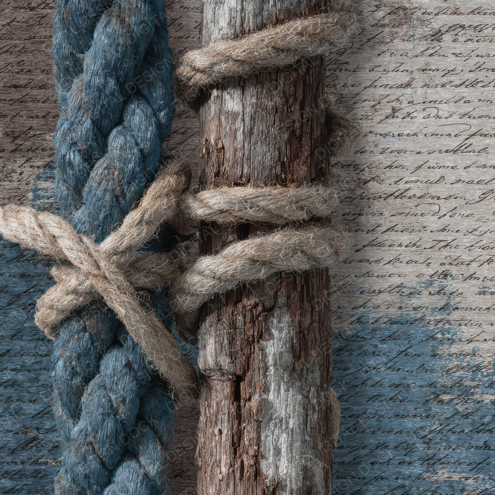 Old Harbor Dock Rope Scene Digital Paper Pack (DDD012208)