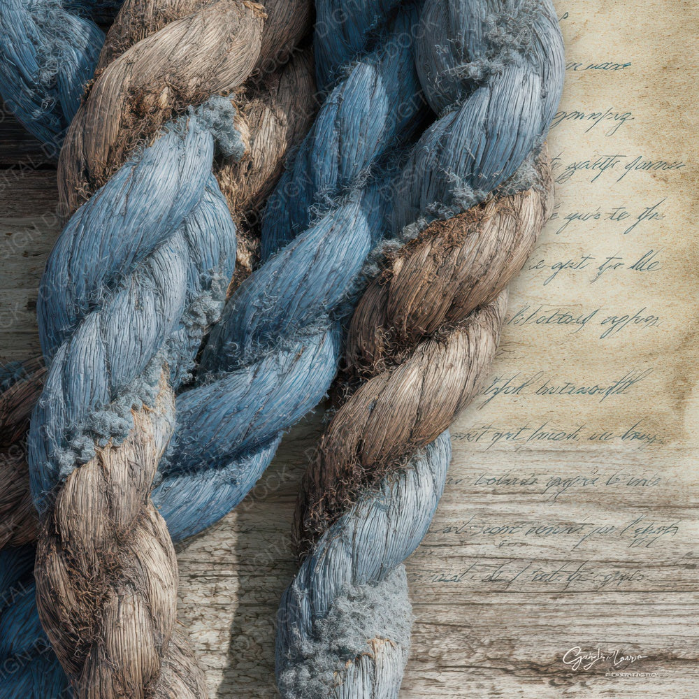 Old Harbor Dock Rope Scene Digital Paper Pack (DDD012208)