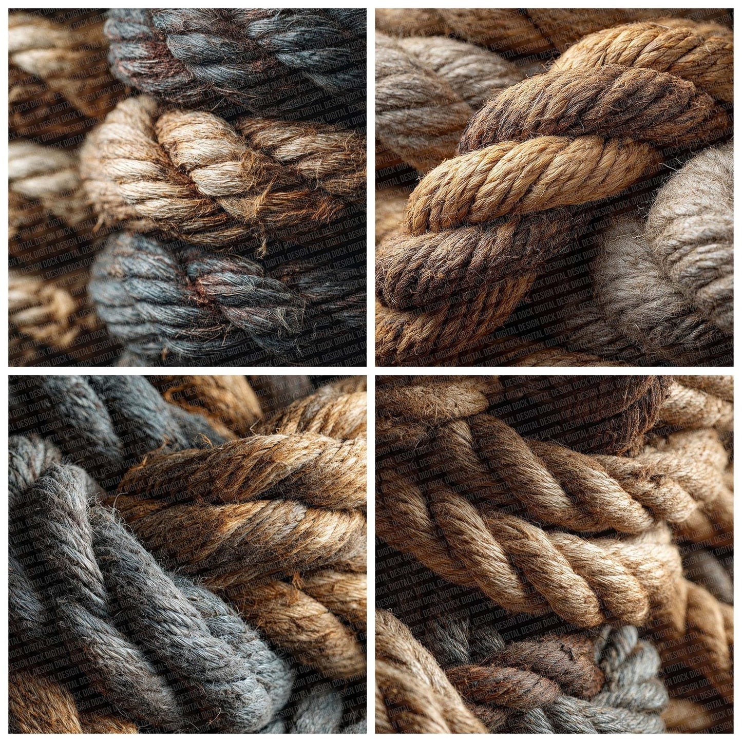 Old Rope Texture Digital Paper Pack (DDD002814)