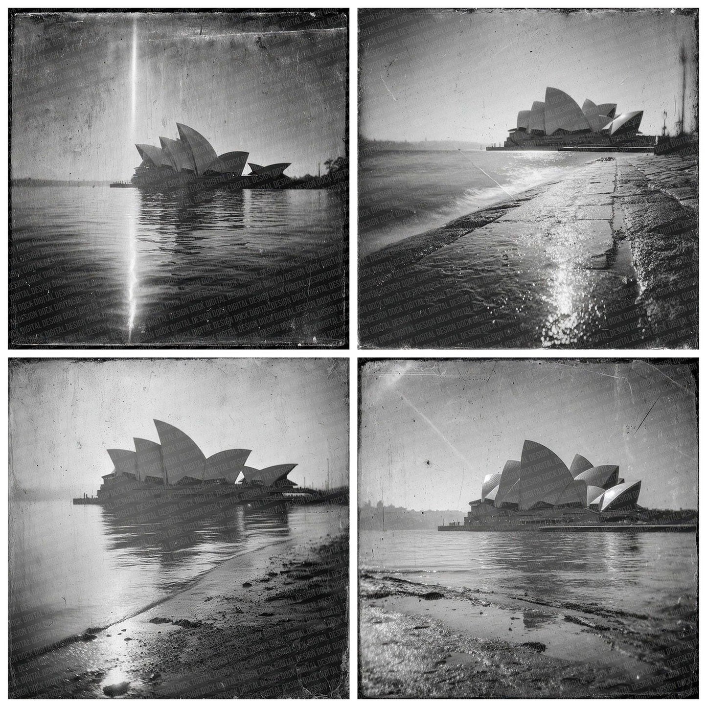 Opera House Damaged Photo Digital Paper Pack (DDD002827)