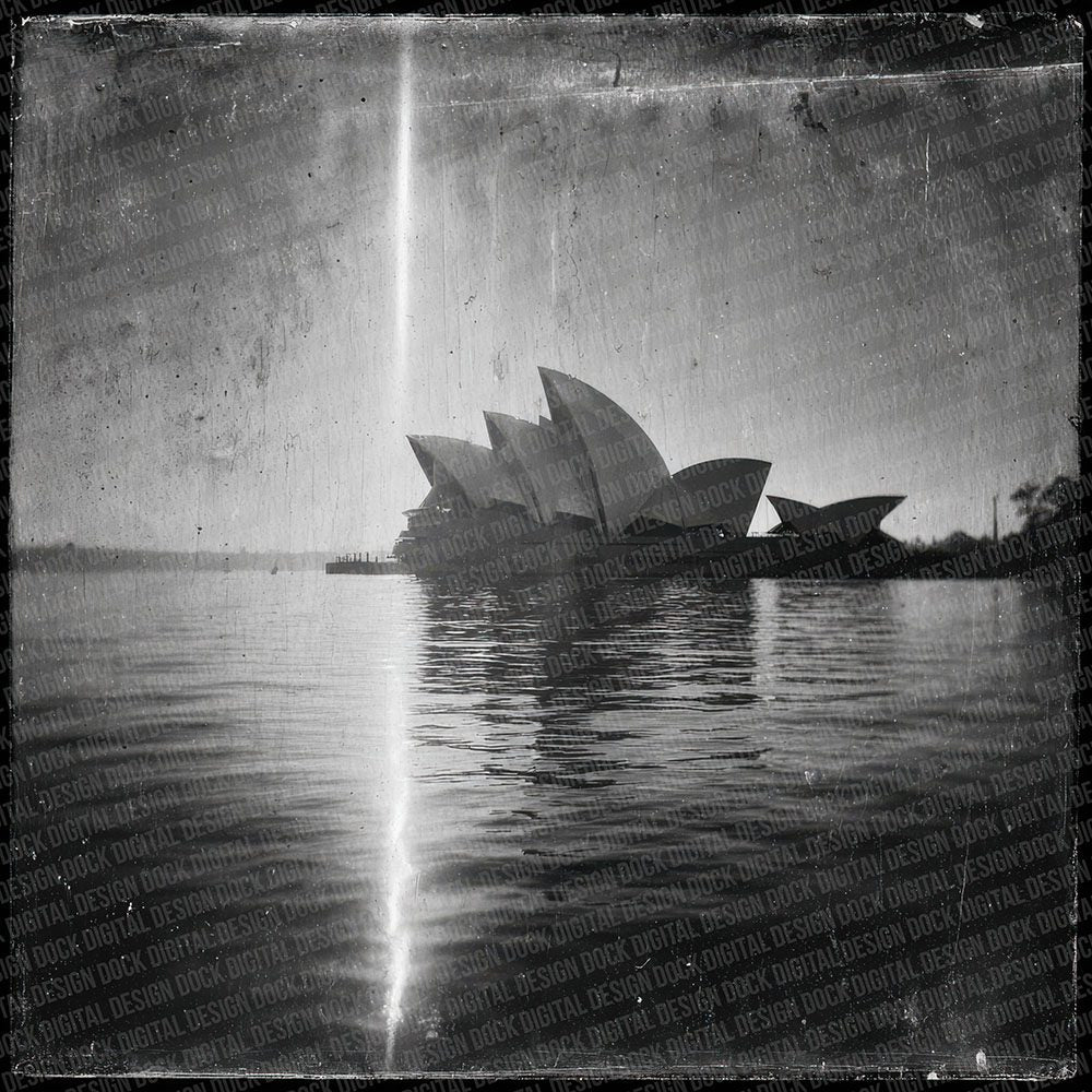 Opera House Damaged Photo Digital Paper Pack (DDD002827)