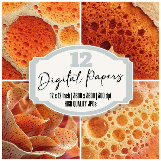 Orange Peel Texture Digital Paper Pack (DDD002829)
