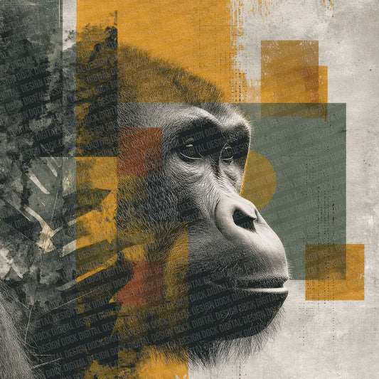 Orangutan Rainforest Moodboard Digital Paper Pack (DDD002832)