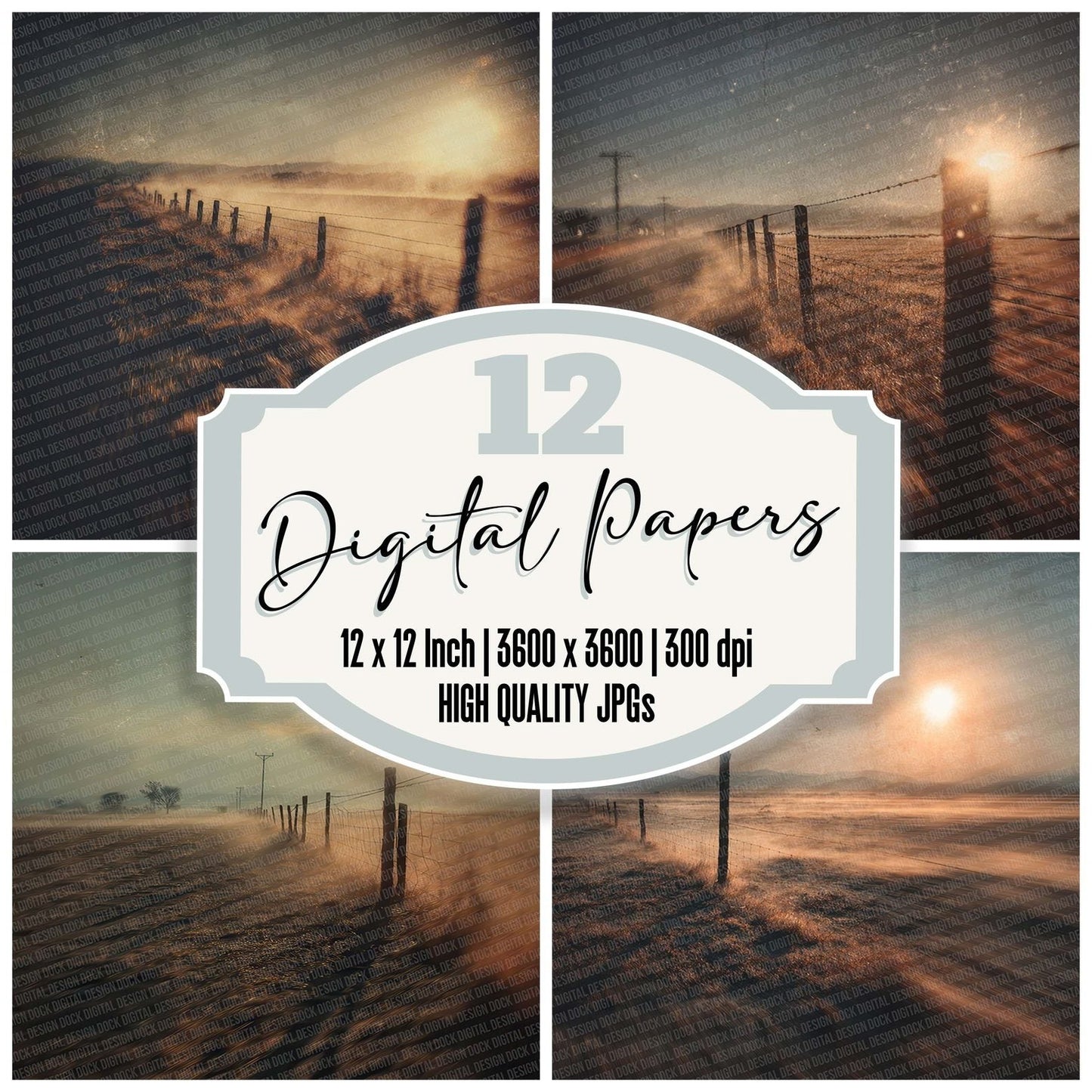 Outback Light Trail Digital Paper Pack (DDD002843)