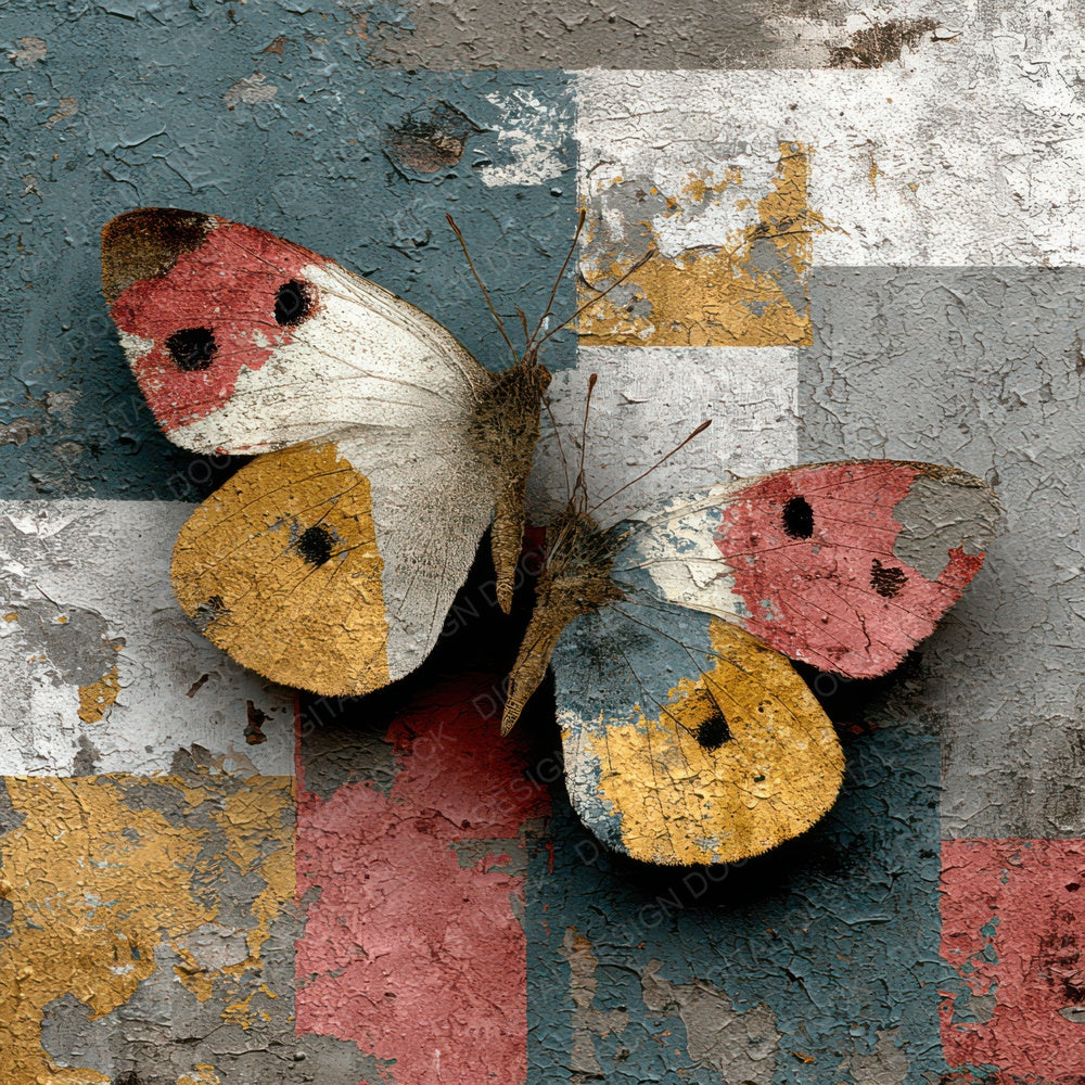 Painted Butterfly Layers Digital Paper Pack (DDD007978)