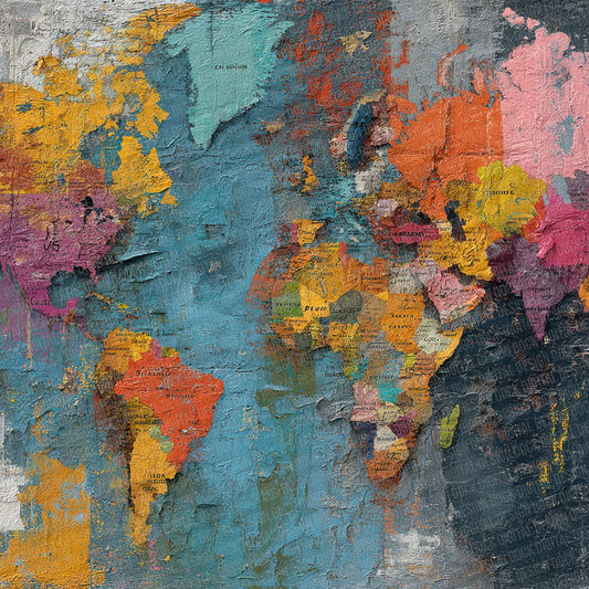 Painted World Wrap Digital Paper Pack (DDD002870)