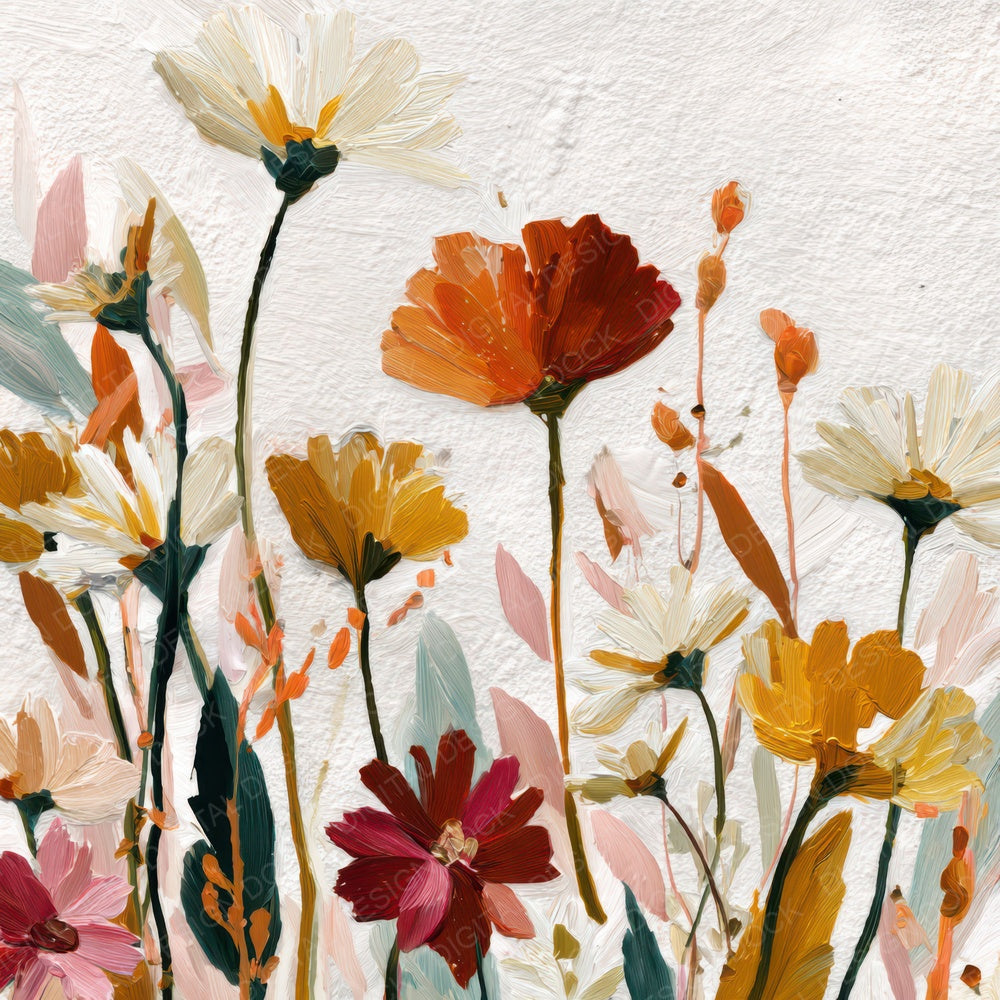 Painterly Wildflower Paper Digital Paper Pack (DDD008558)