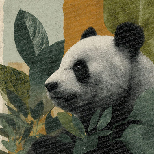 Panda Bamboo Moodboard Digital Paper Pack (DDD002880)