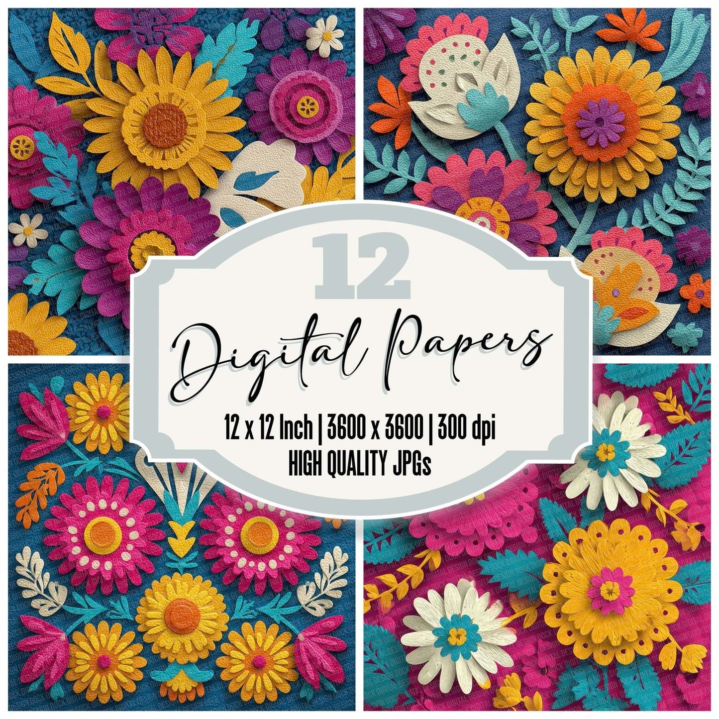 Paper Cut Botanicals Digital Paper Pack (DDD002883)
