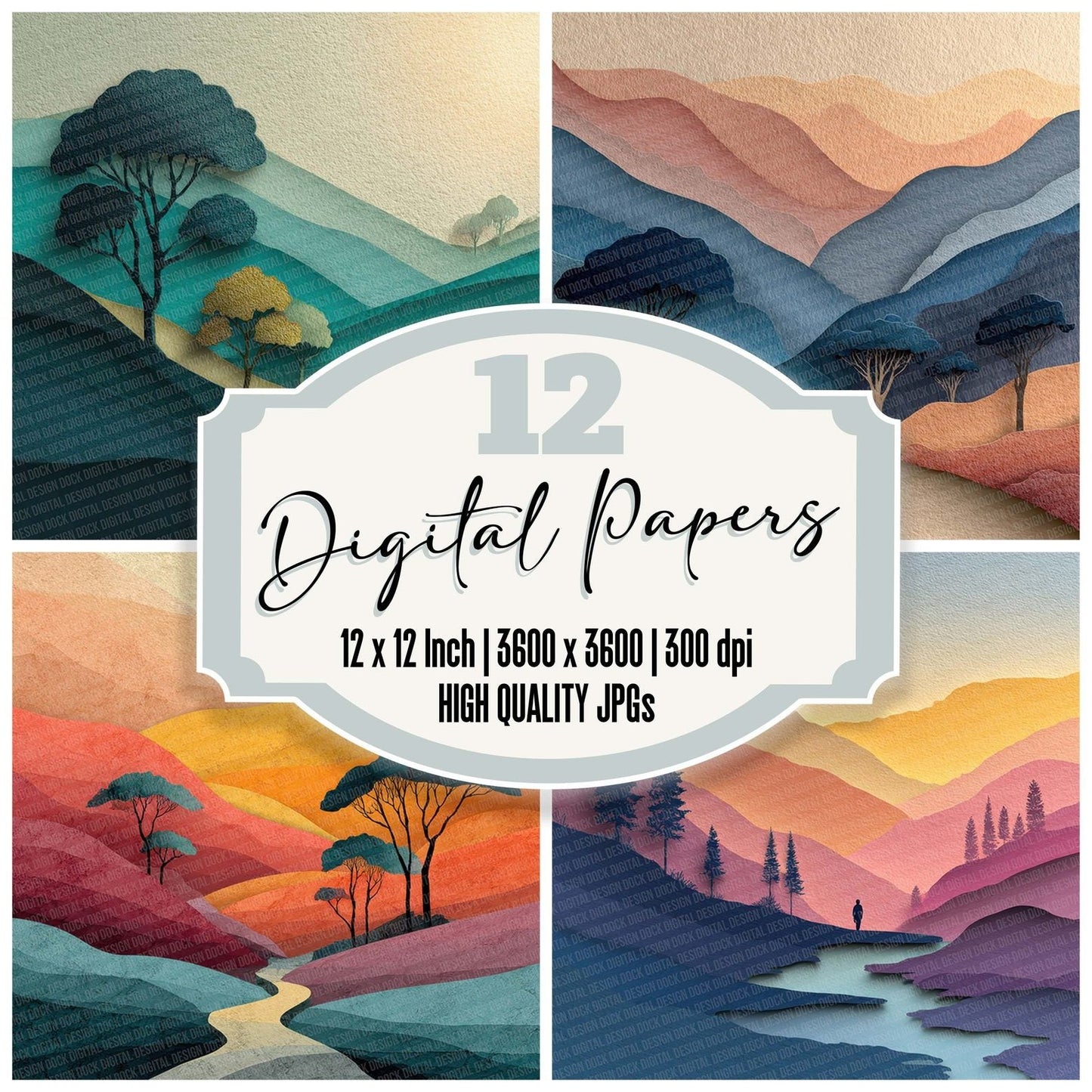 Papercut Valley Digital Paper Pack (DDD002887)