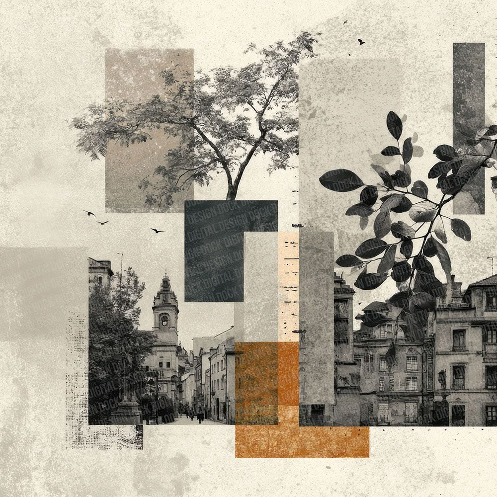 Paris City Collage Digital Paper Pack (DDD002894)
