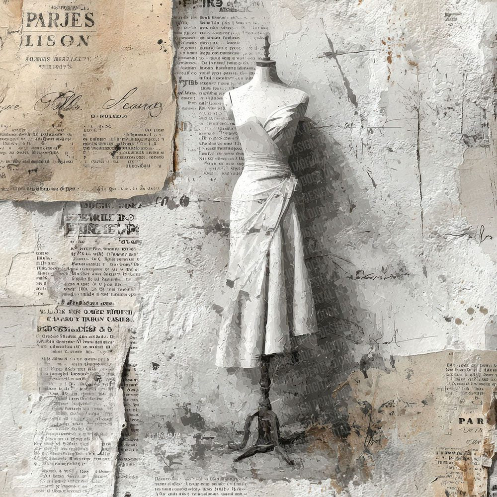 Paris Dressform Rip Digital Paper Pack (DDD002896)