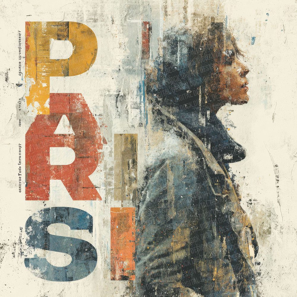 Paris Poster Peel Digital Paper Pack (DDD002897)