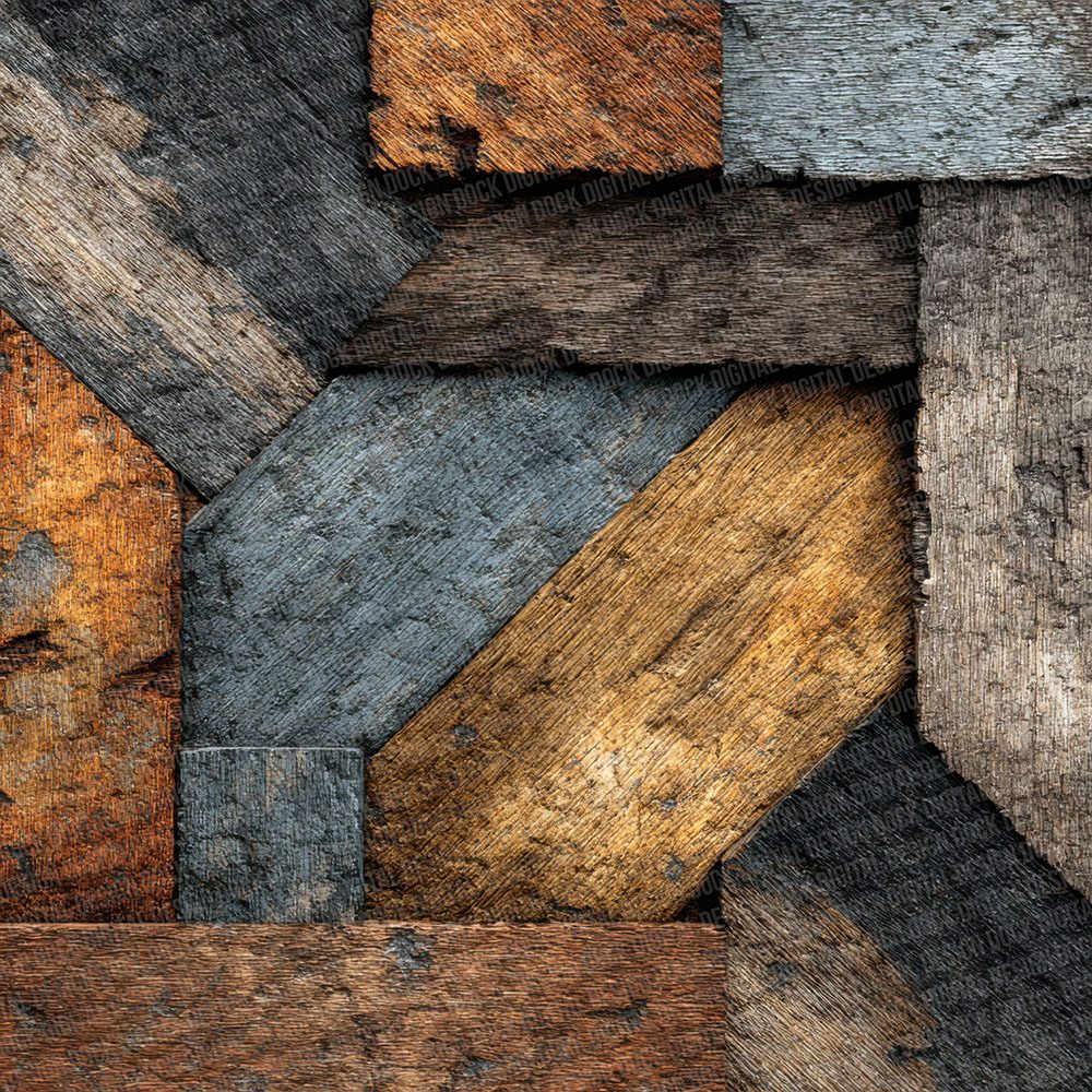 Parquet Aged Wood Floor Pattern Digital Paper Pack (DDD002902)