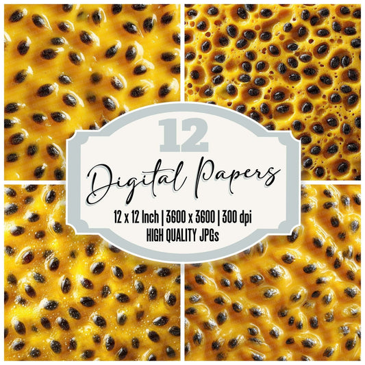 Passionfruit Overhead Fill Digital Paper Pack (DDD002905)