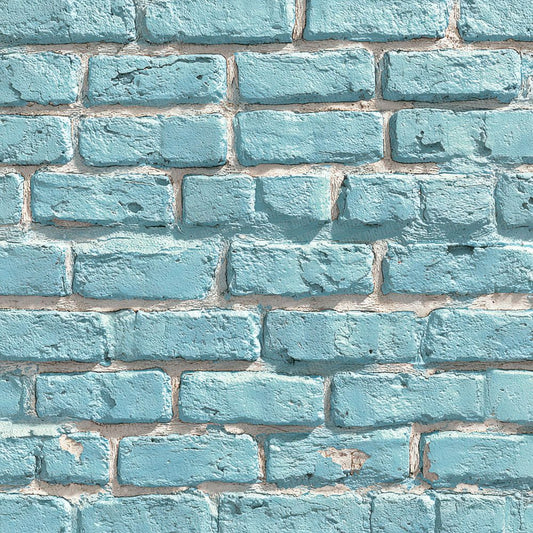 Pastel Blue Brick Wall Digital Paper Pack (DDD002908)