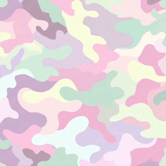 Pastel Camo Pattern Digital Paper Pack (DDD008376)