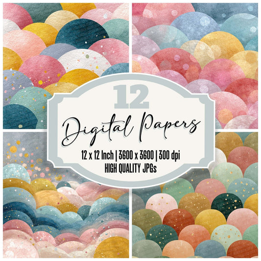 Pastel Carnival Fade Digital Paper Pack (DDD002911)