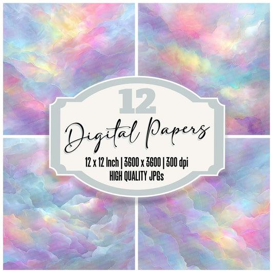 Pastel Cloud Drift Digital Paper Pack (DDD002913)