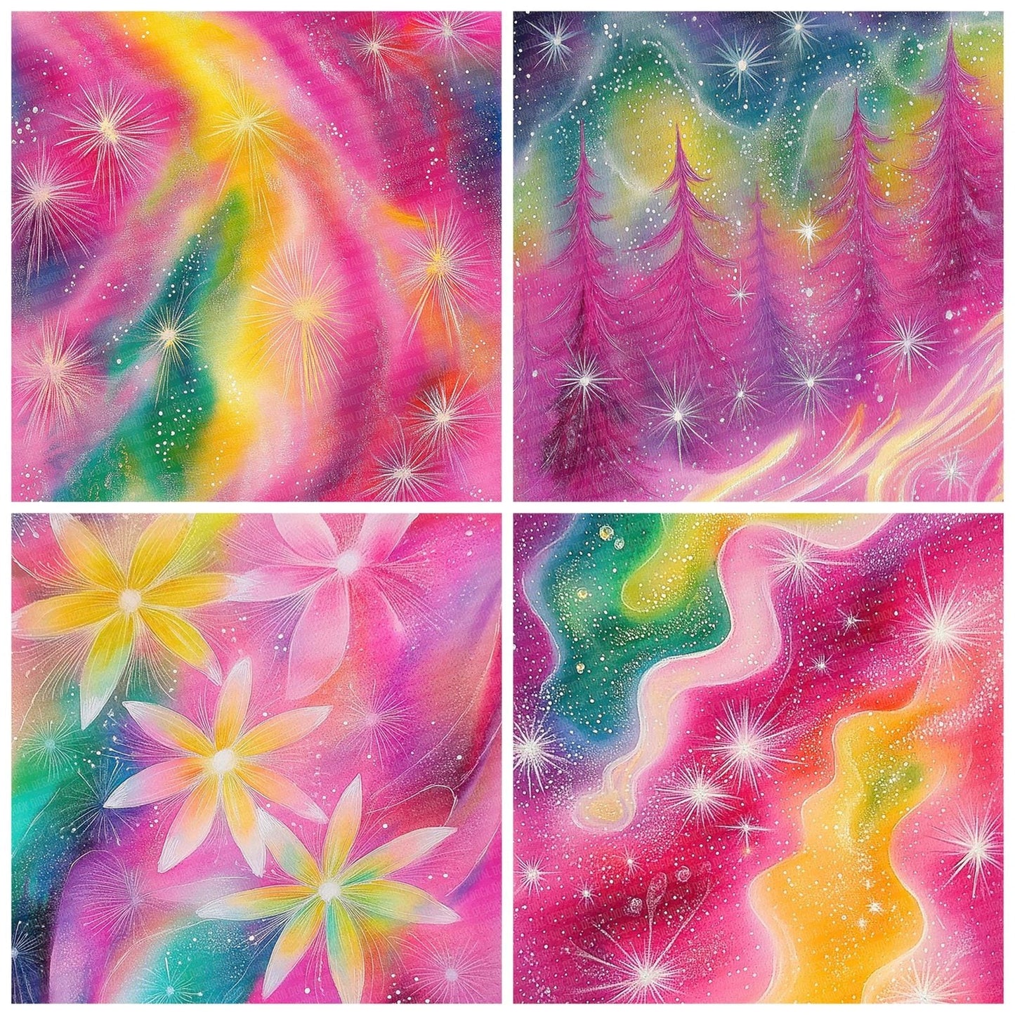 Pastel Fantasy Sparkle Digital Paper Pack (DDD002919)