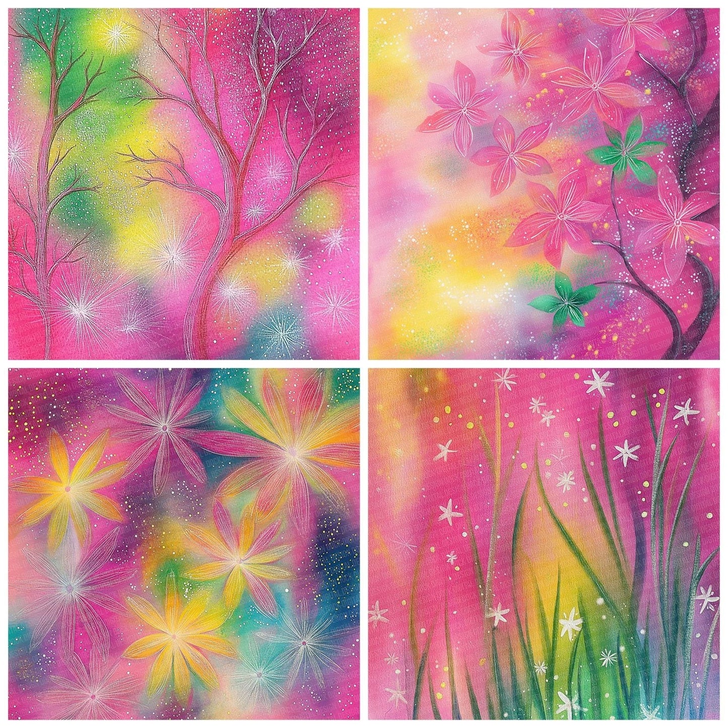 Pastel Fantasy Sparkle Digital Paper Pack (DDD002919)