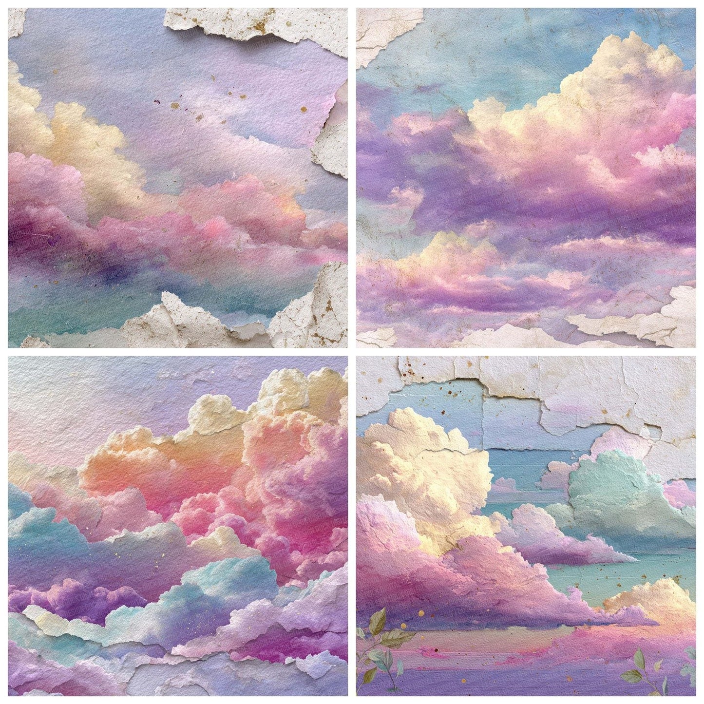 Pastel Sky Drift Digital Paper Pack (DDD002935)