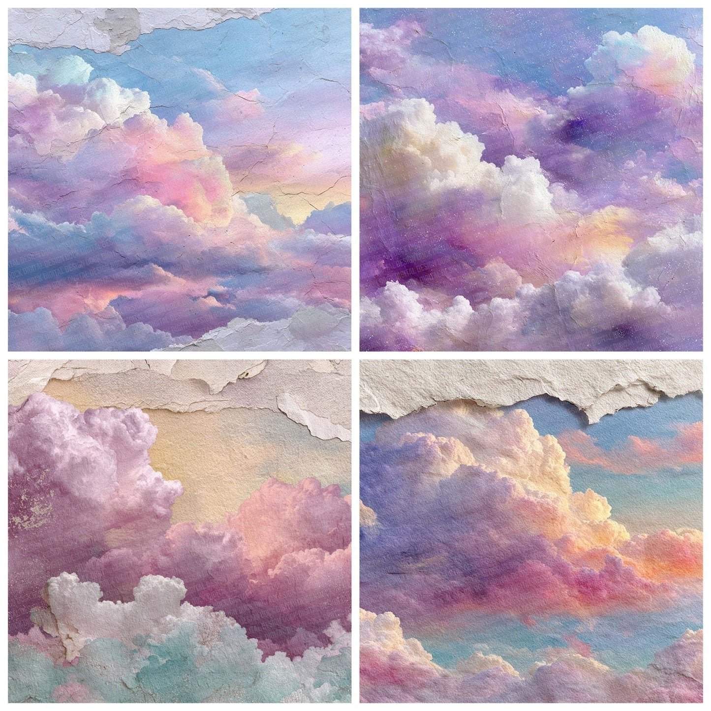 Pastel Sky Drift Digital Paper Pack (DDD002935)