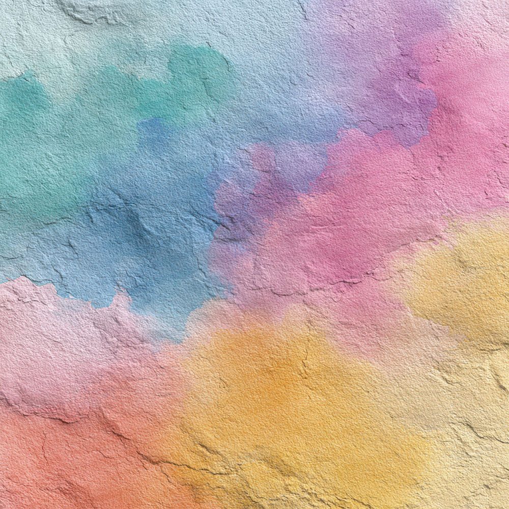Pastel Watercolour Wash Rainbow Digital Paper Pack (DDD002938)