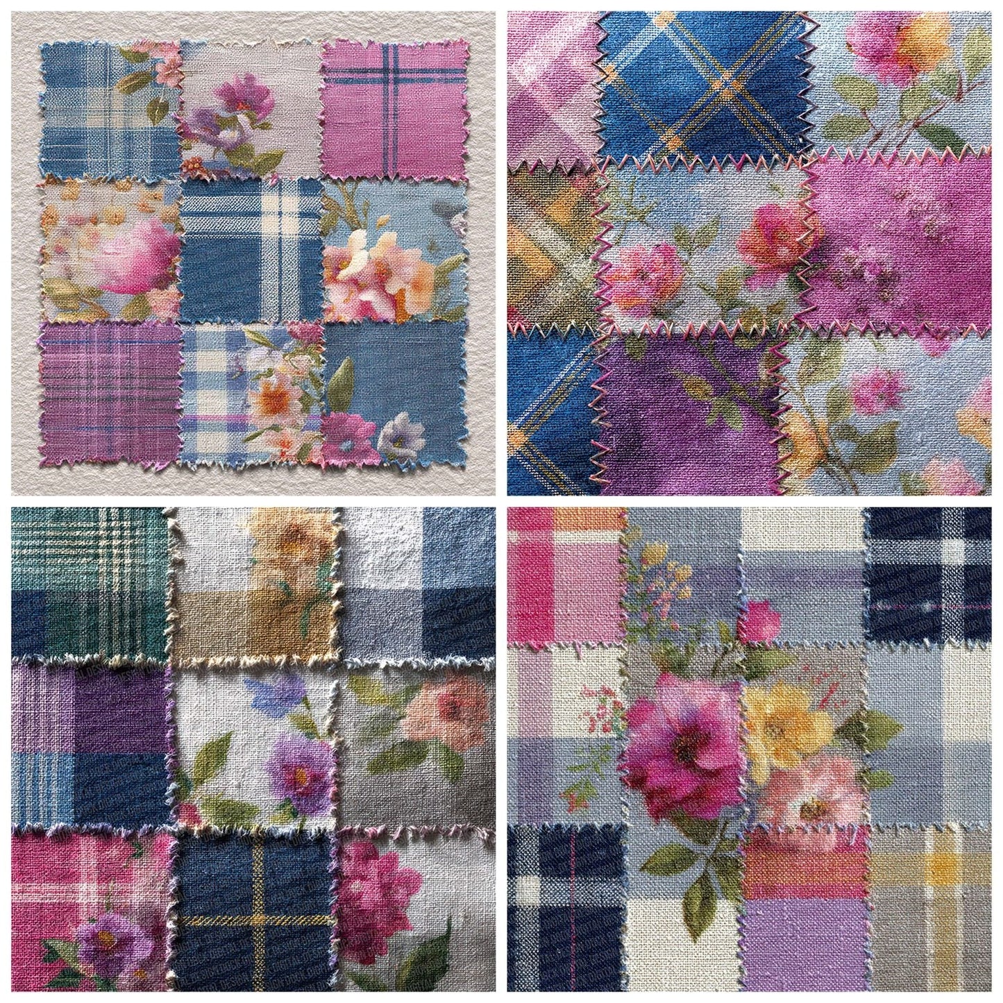 Patchwork Fabric Mix Digital Paper Pack (DDD002941)