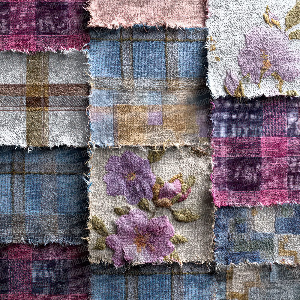 Patchwork Fabric Mix Digital Paper Pack (DDD002941)