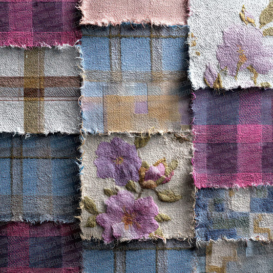 Patchwork Fabric Mix Digital Paper Pack (DDD002941)