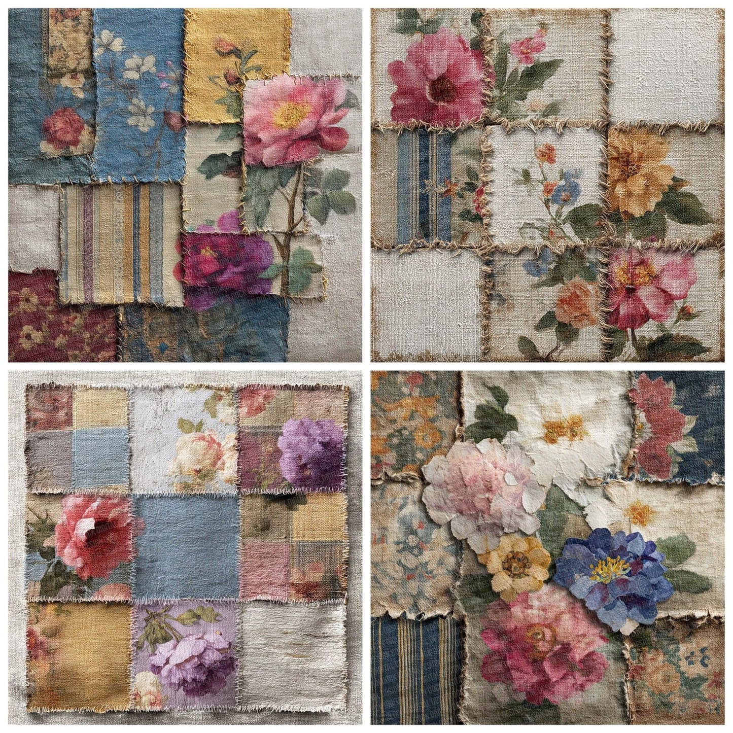 Patchwork Quilt Fade Digital Paper Pack (DDD002943)