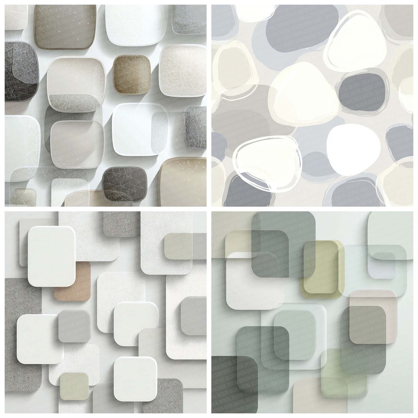 Pebble Fog Background Digital Paper Pack (DDD002969)