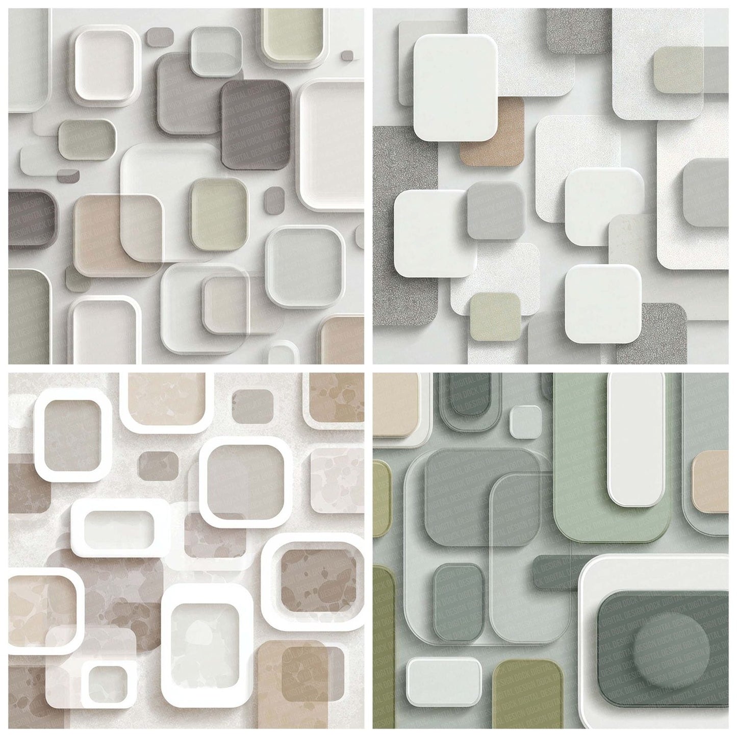 Pebble Fog Background Digital Paper Pack (DDD002969)