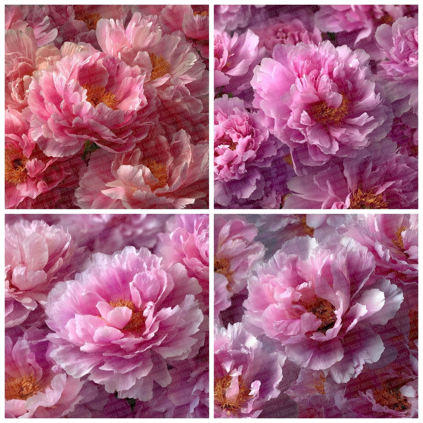 Peony Overhead Fill Digital Paper Pack (DDD002973)
