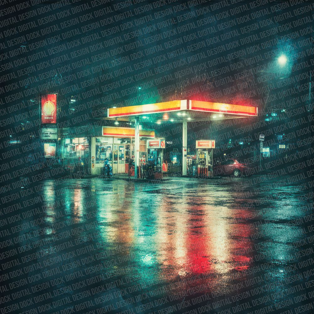 Petrol Night Neon Digital Paper Pack (DDD002983)