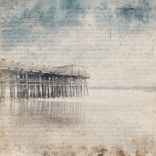 Pier Script Texture Digital Paper Pack (DDD008821)