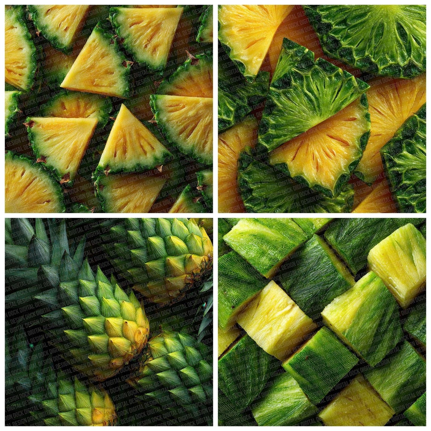 Pineapple Overhead Fill Digital Paper Pack (DDD002994)