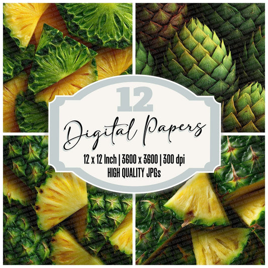 Pineapple Overhead Fill Digital Paper Pack (DDD002994)