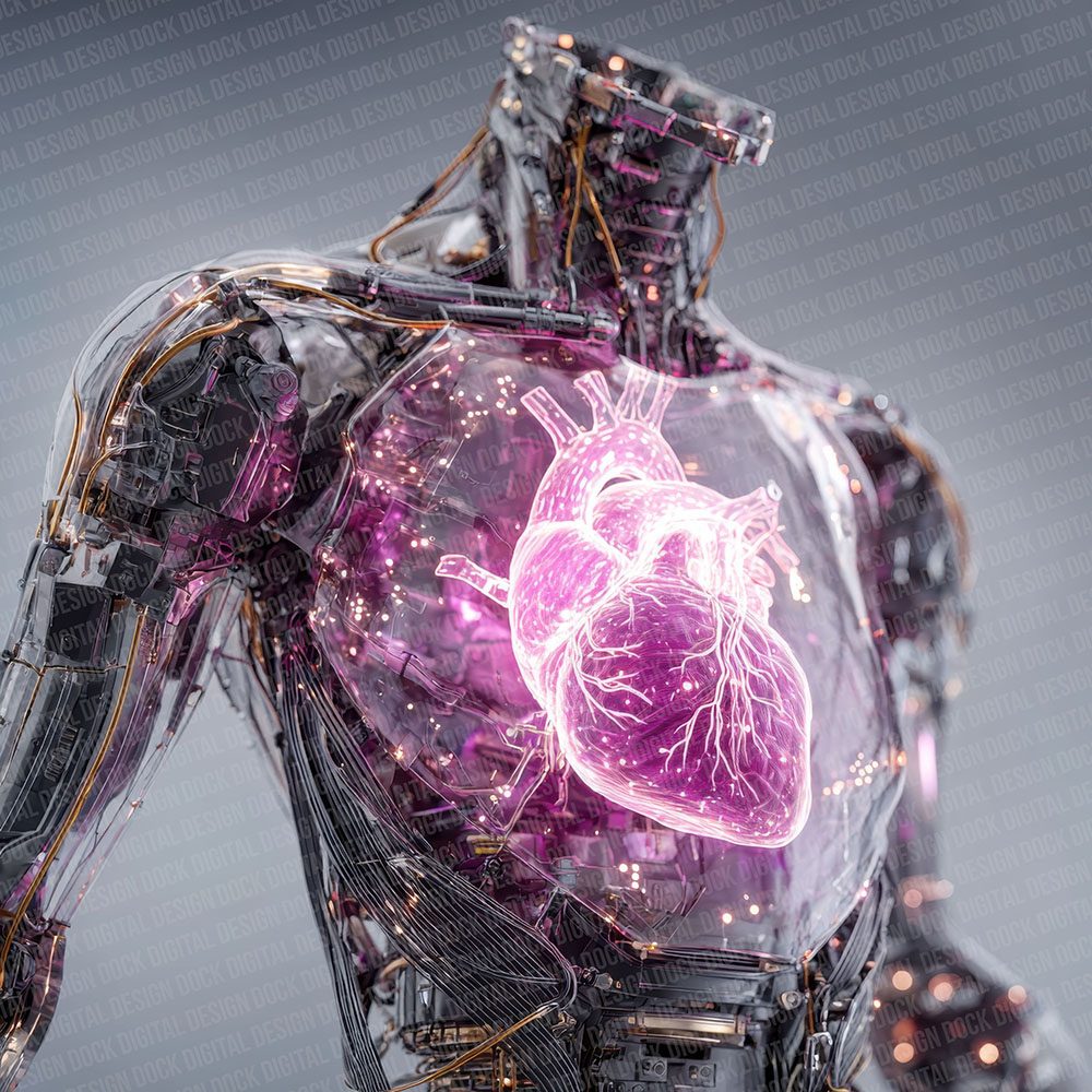 Plasma Heart Robot Anatomy Digital Paper Pack (DDD007704)