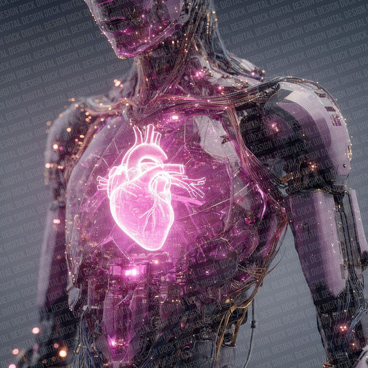 Plasma Heart Robot Anatomy Digital Paper Pack (DDD007704)
