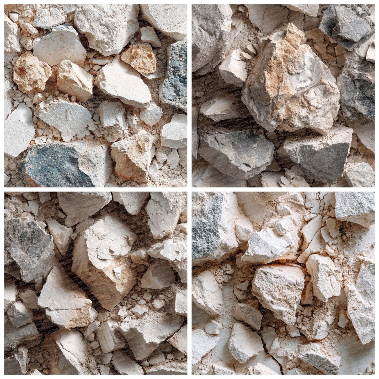 Plaster Rubble Texture Digital Paper Pack (DDD003023)