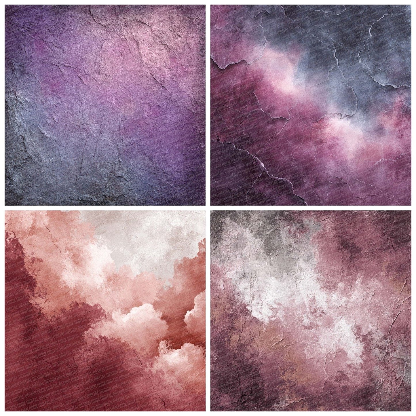 Plum Steel Velvet Digital Paper Pack (DDD003032)