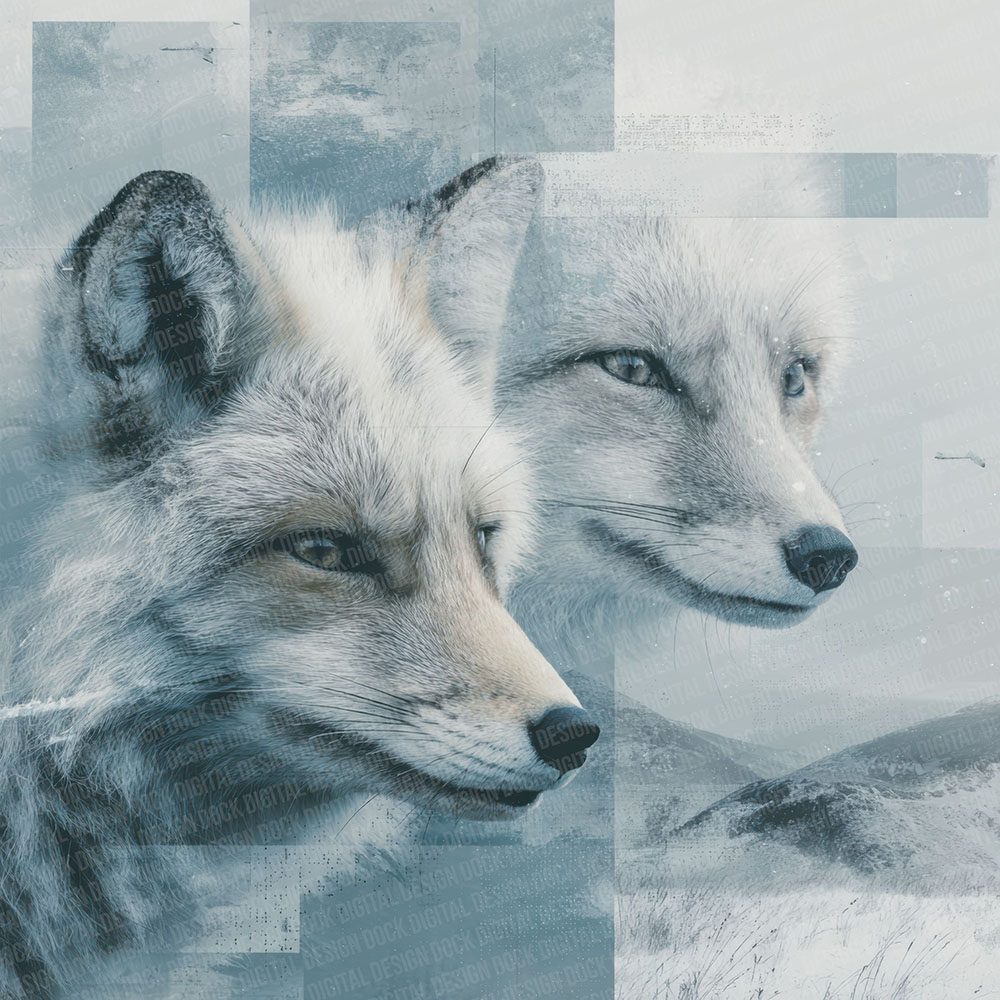 Polar Fox Moodboard Digital Paper Pack (DDD003036)