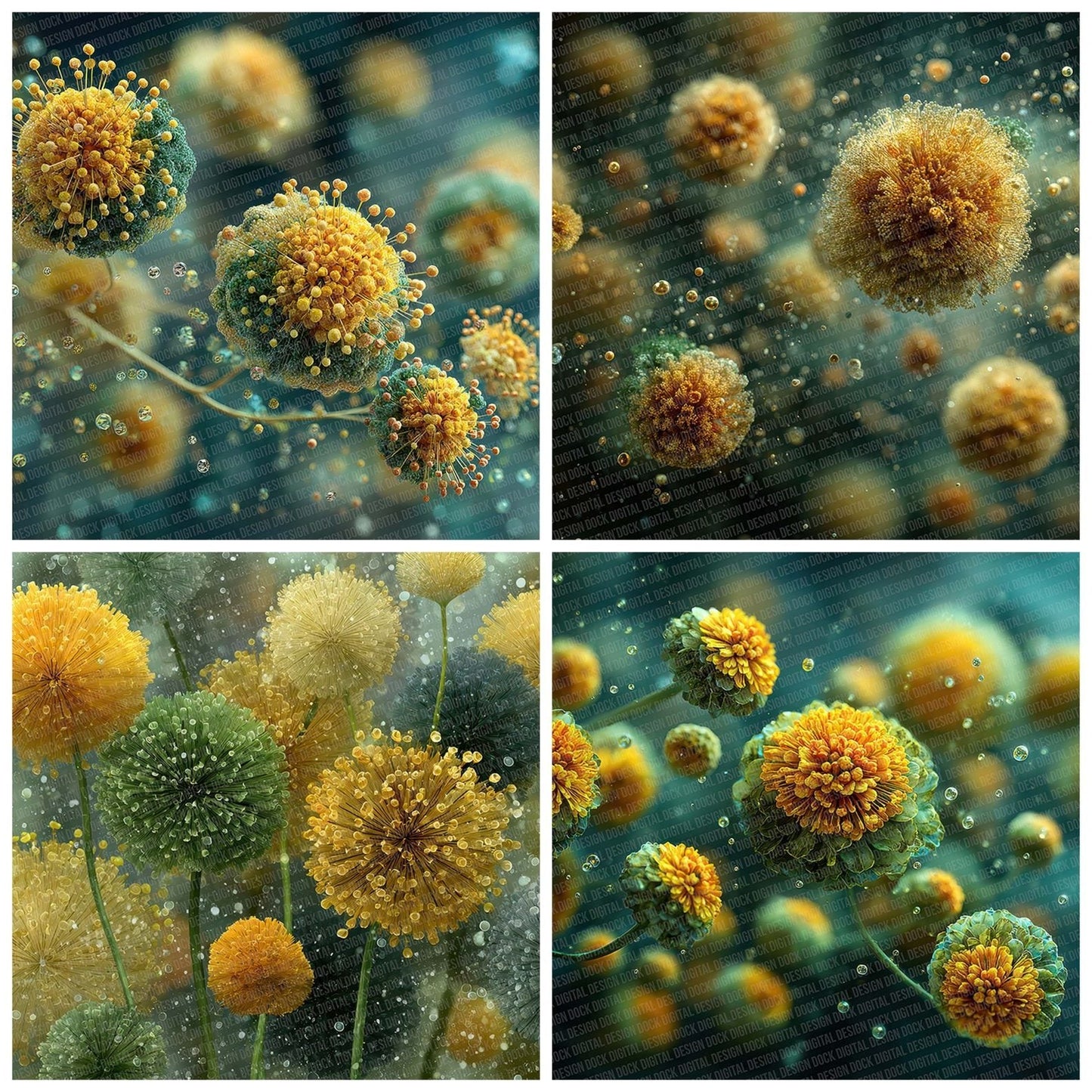 Pollen Burst Texture Digital Paper Pack (DDD003038)