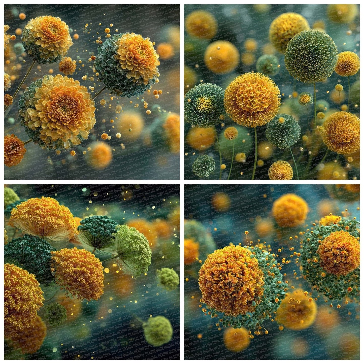 Pollen Burst Texture Digital Paper Pack (DDD003038)